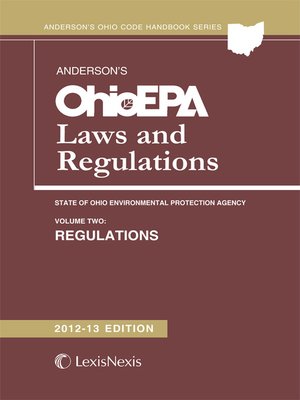 cover image of Ohio EPA Laws and Regulations